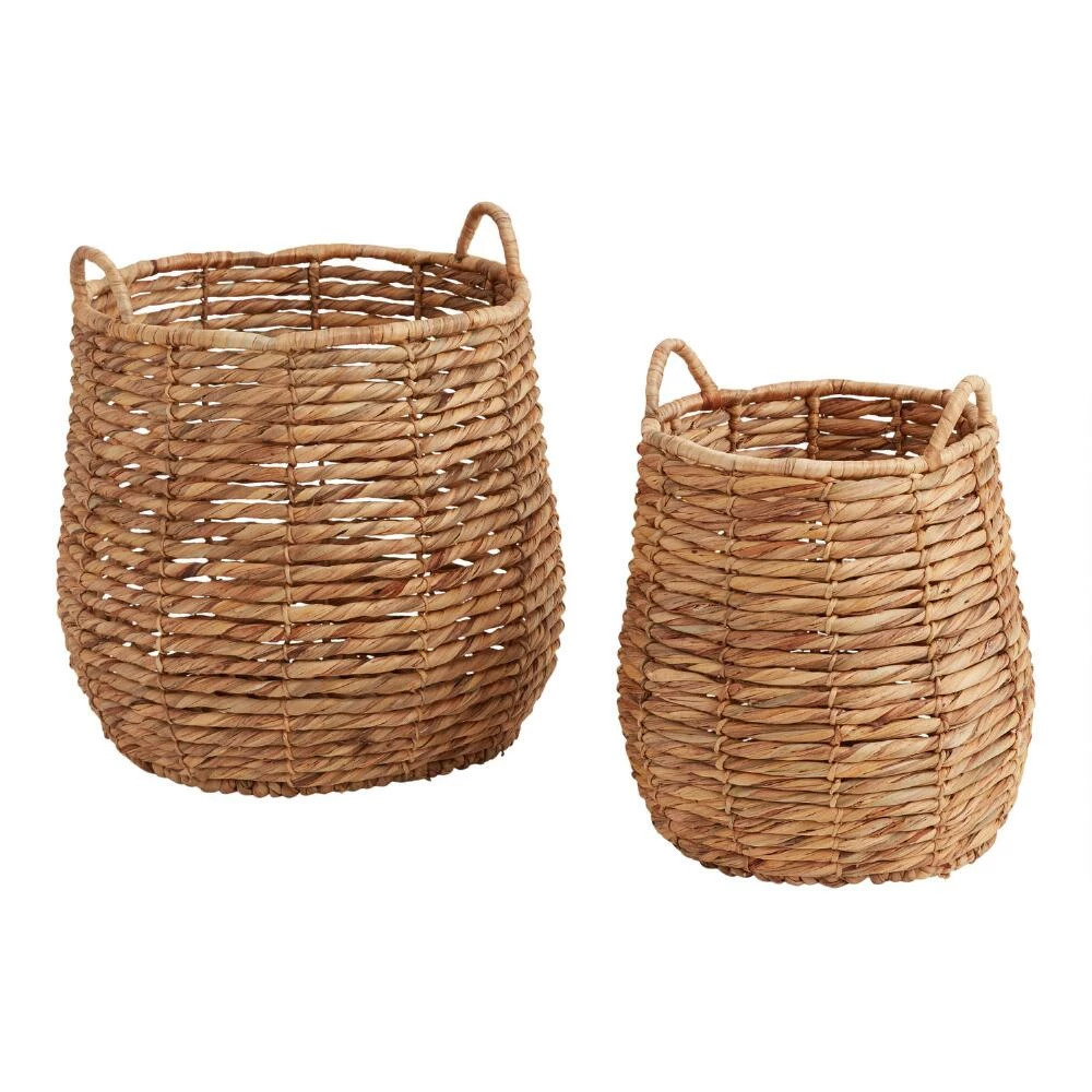 World Market Brynn Natural Seagrass Tote Basket 1 World Market Brynn Natural Seagrass Tote Basket