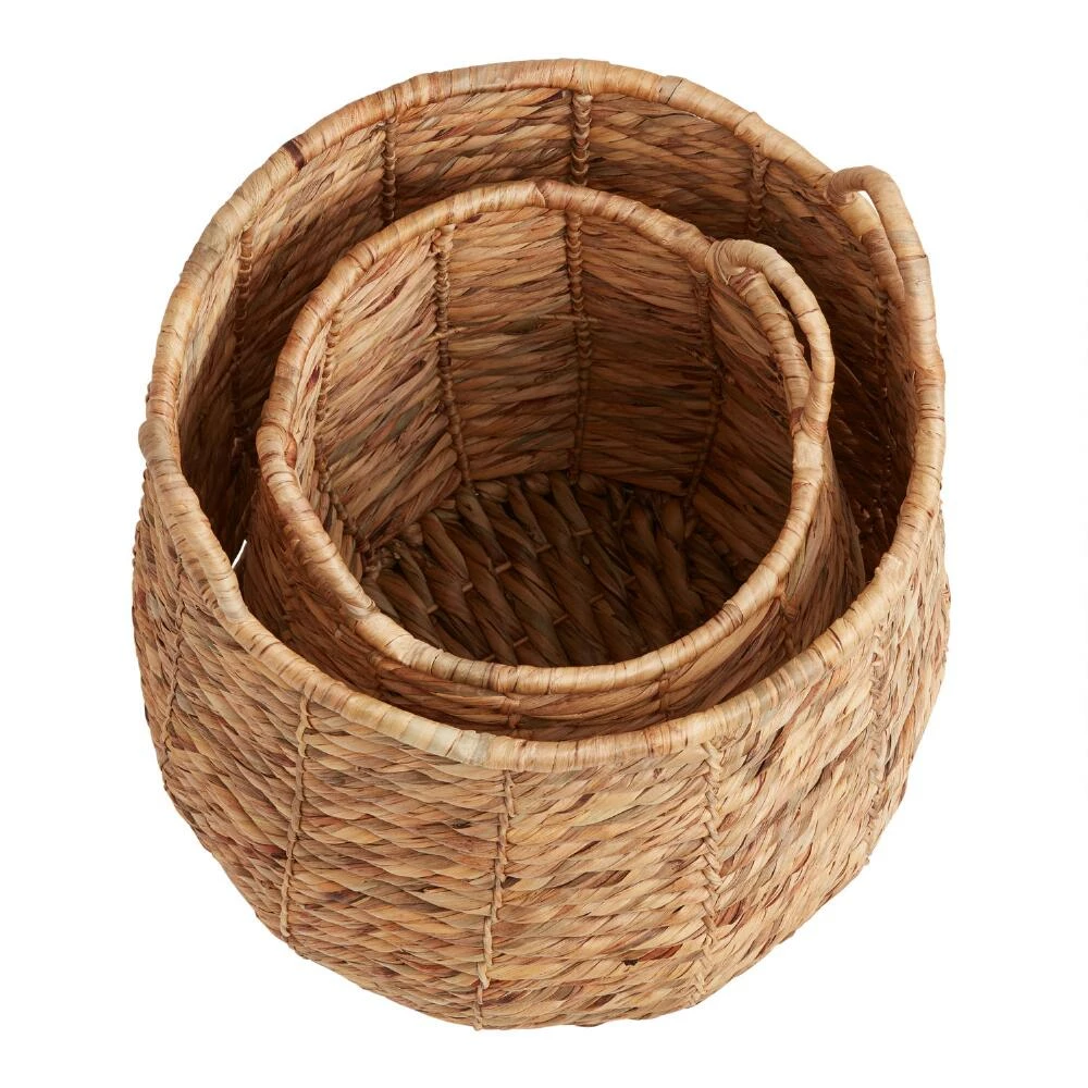 World Market Brynn Natural Seagrass Tote Basket 2 World Market Brynn Natural Seagrass Tote Basket - Image 2