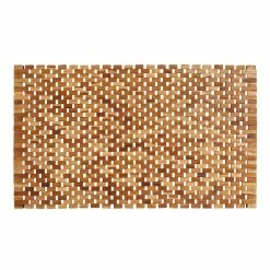 World Market Teak Wood Bath Mat