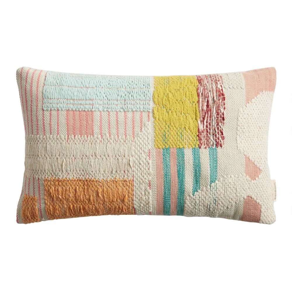 World Market Multicolor Sherbet Abstract Lumbar Pillow 1 World Market Multicolor Sherbet Abstract Lumbar Pillow