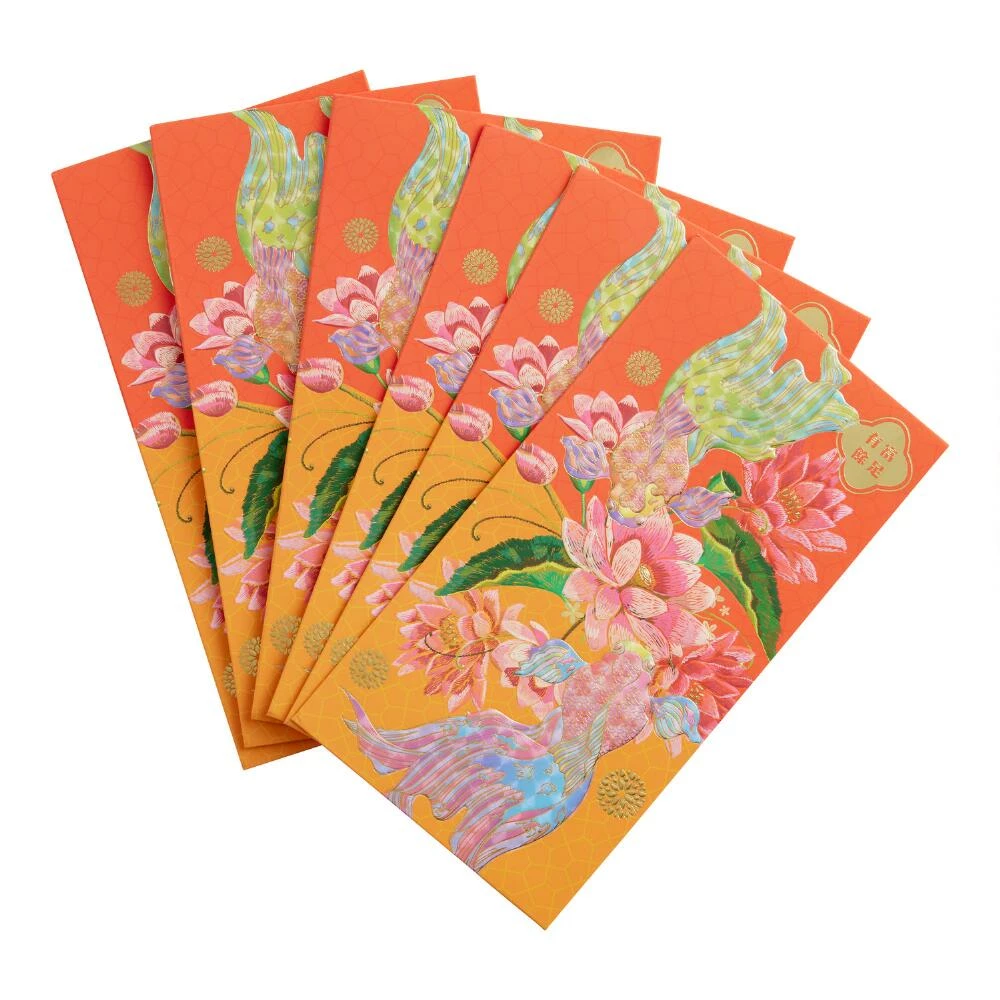World Market Red Koi Fish Lunar New Year Lucky Envelope 6 Pack 1 World Market Red Koi Fish Lunar New Year Lucky Envelope 6 Pack