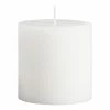 World Market 3x3 White Unscented Pillar Candle