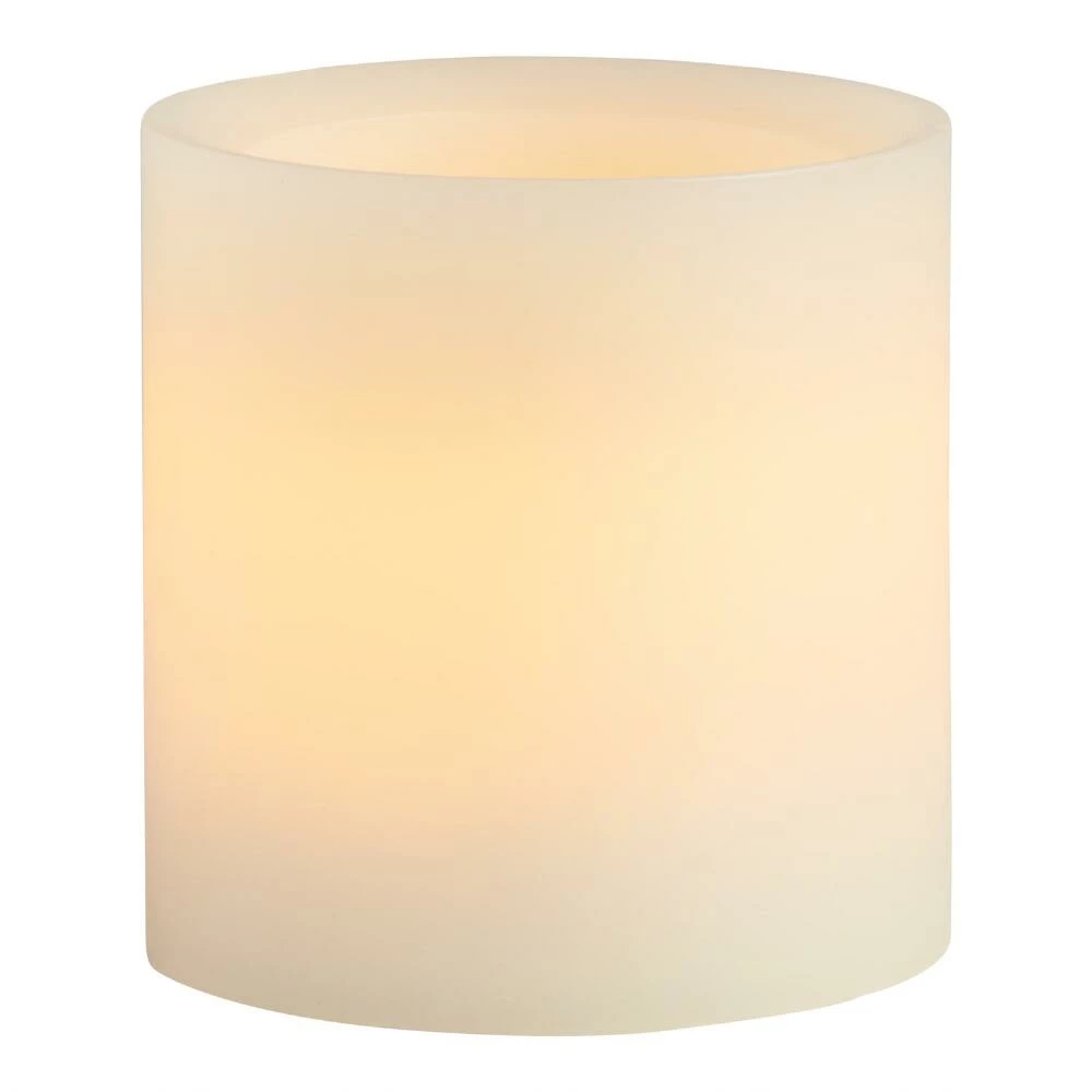 World Market 3x3 Ivory Flameless LED Pillar Candle 1 World Market 3x3 Ivory Flameless LED Pillar Candle