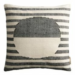World Market Black And Ivory Stripe Sol Indoor Outdoor Throw Pillow
