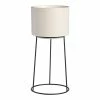 World Market Amelia Ivory Ceramic Planter With Metal Stand