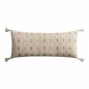 World Market Extra Wide Diamond Stripe Indoor Outdoor Lumbar Pillow