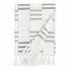 World Market Sloan Black And Ivory Sculpted Stripe Bath Towel