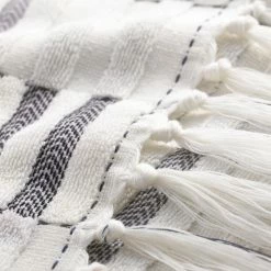 World Market Sloan Black And Ivory Sculpted Stripe Bath Towel -Decor & Pillows Sales Store unnamed file 1578