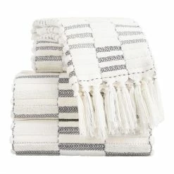 World Market Sloan Black And Ivory Sculpted Stripe Bath Towel -Decor & Pillows Sales Store unnamed file 1579