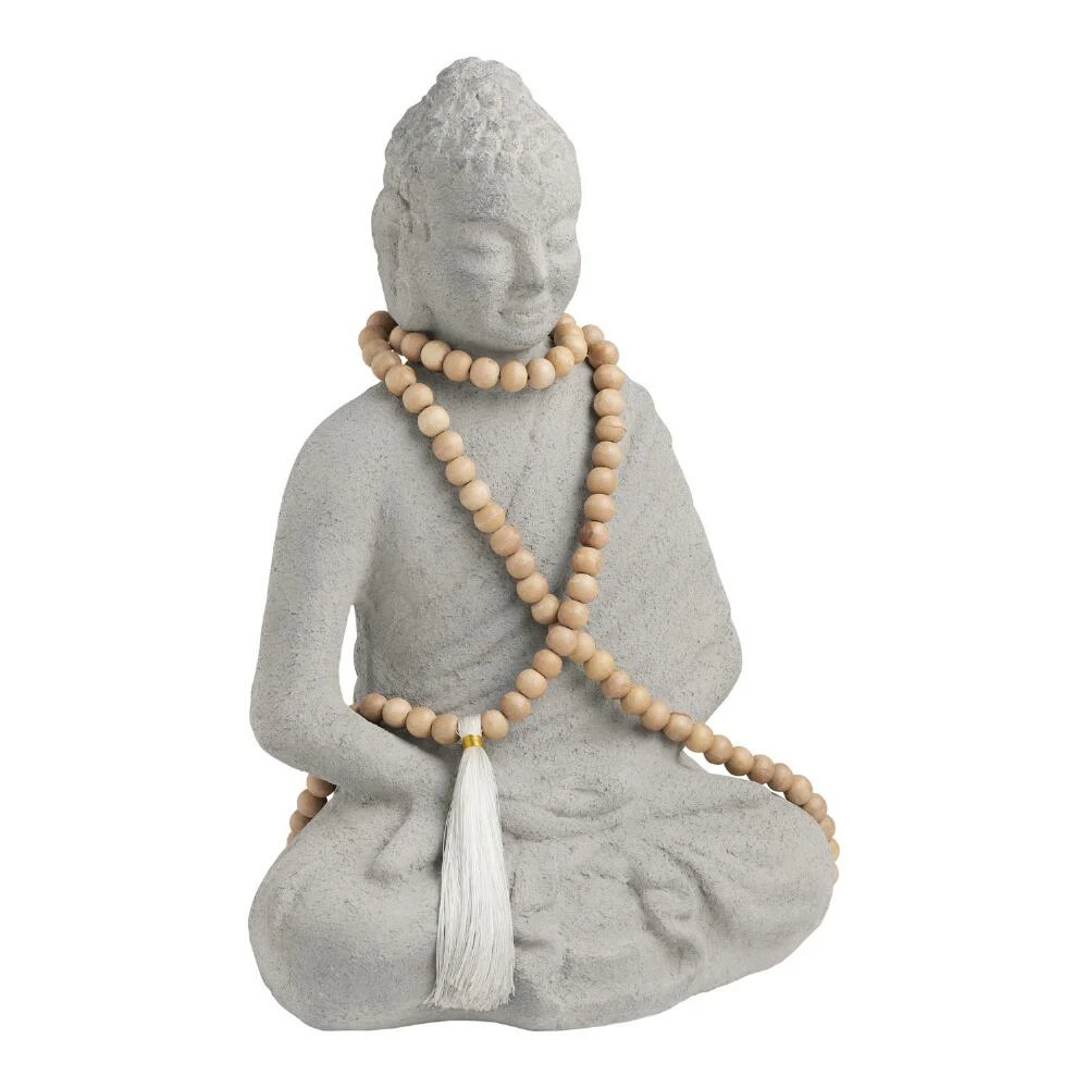 World Market CRAFT Buddha With Mala Beads Decor 1 World Market CRAFT Buddha With Mala Beads Decor