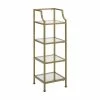 World Market Milayan Metal And Glass Bathroom Etagere Shelf
