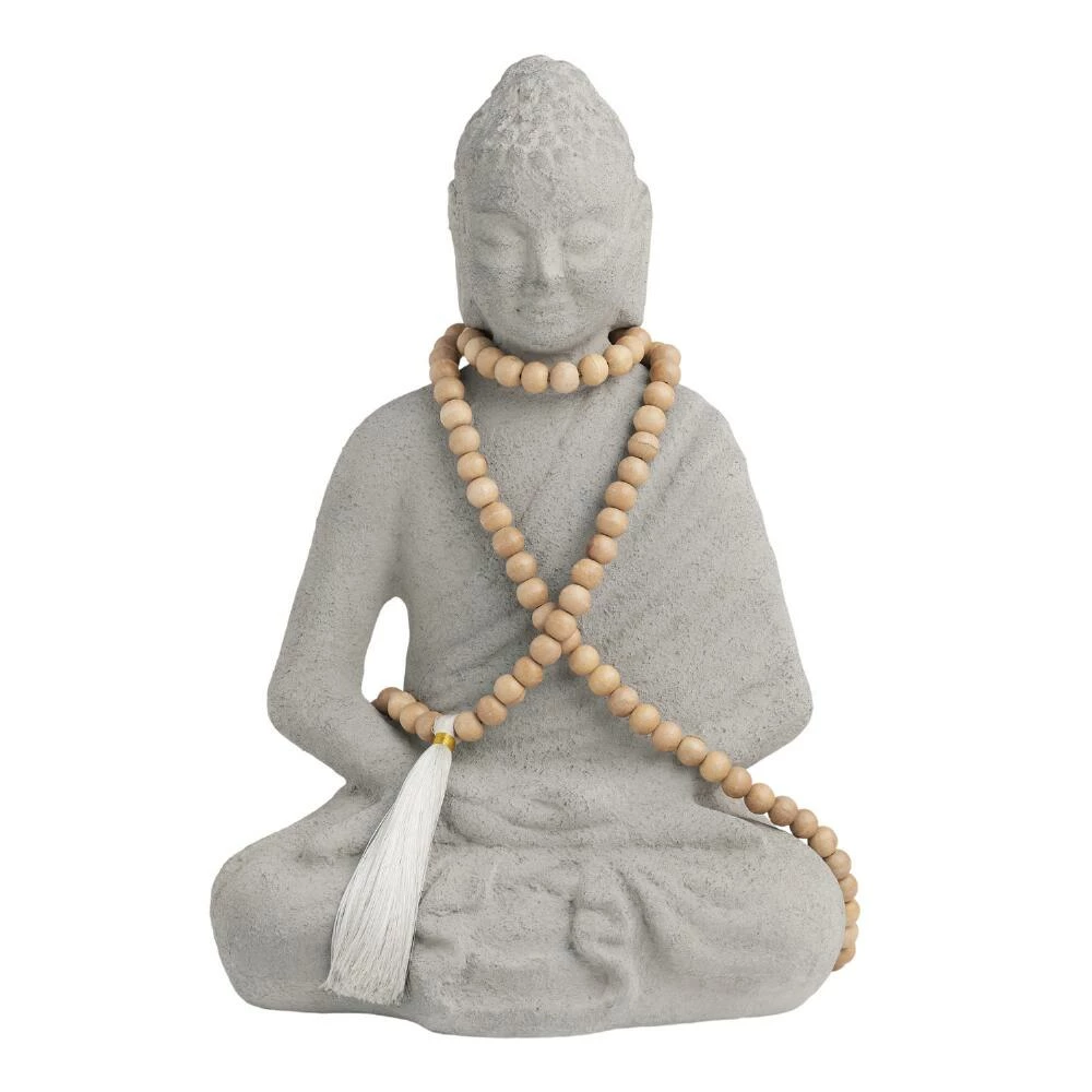 World Market CRAFT Buddha With Mala Beads Decor 2 World Market CRAFT Buddha With Mala Beads Decor - Image 2