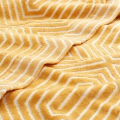 World Market Allura Mustard And White Sculpted Geo Bath Towel -Decor & Pillows Sales Store unnamed file 1616