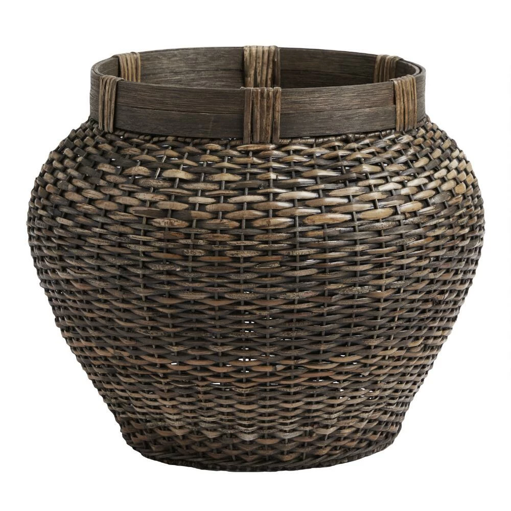 World Market Brielle Round Rattan Basket 1 World Market Brielle Round Rattan Basket