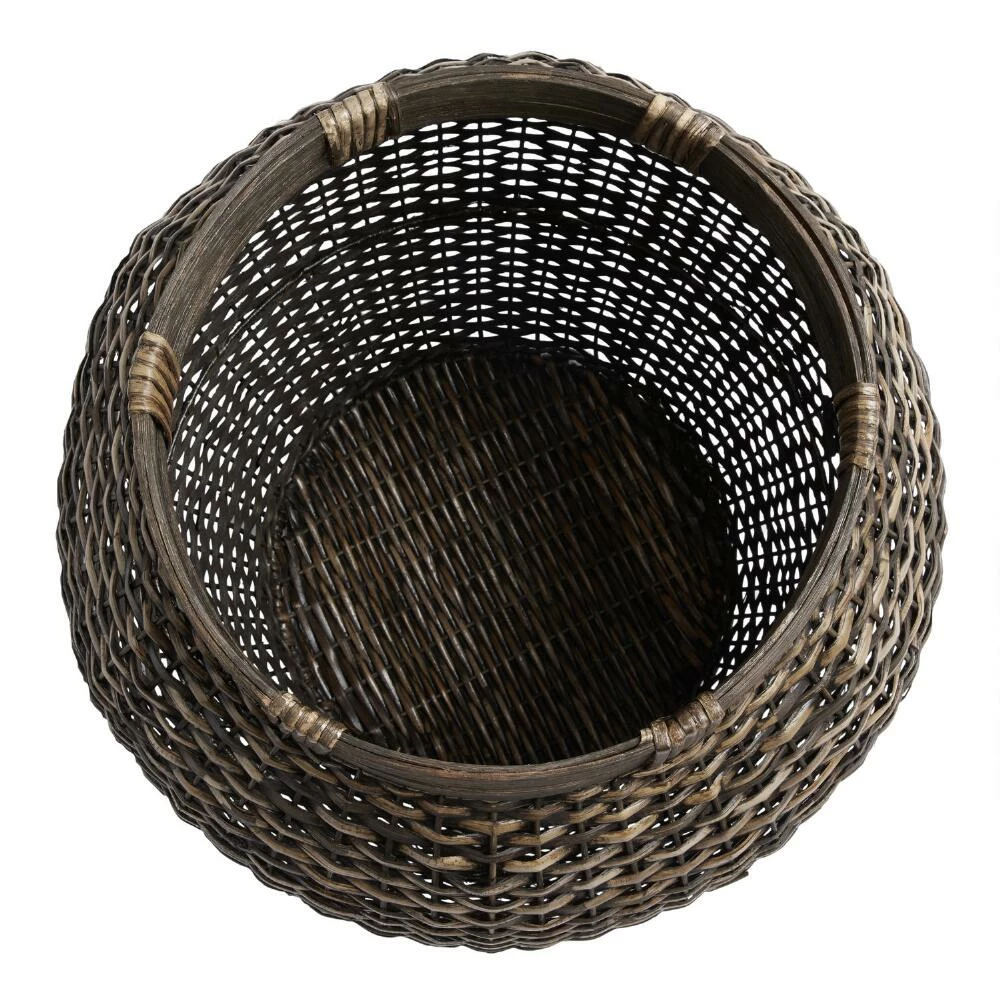 World Market Brielle Round Rattan Basket 2 World Market Brielle Round Rattan Basket - Image 2