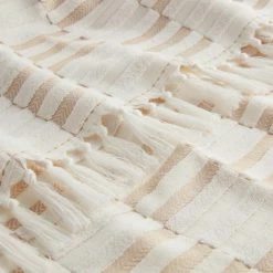 World Market Sloan Tan And Ivory Striped Sculpted Hand Towel -Decor & Pillows Sales Store unnamed file 1638