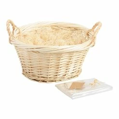 World Market Round Natural Gift Basket Kit