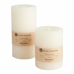 World Market Apothecary White Tuberose Pillar Scented Candle
