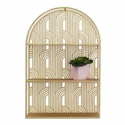World Market Arched Gold Art Deco 3 Tier Wall Shelf 8 World Market Arched Gold Art Deco 3 Tier Wall Shelf -Decor & Pillows Sales Store unnamed file 1660