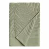 World Market Sage Green Sculpted Palm Leaf Bath Towel