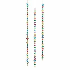 World Market Multicolor Fabric Birds Hanging Decor