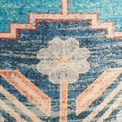 World Market Maeve Blue and Orange Recycled Fabric Basket -Decor & Pillows Sales Store unnamed file 1687