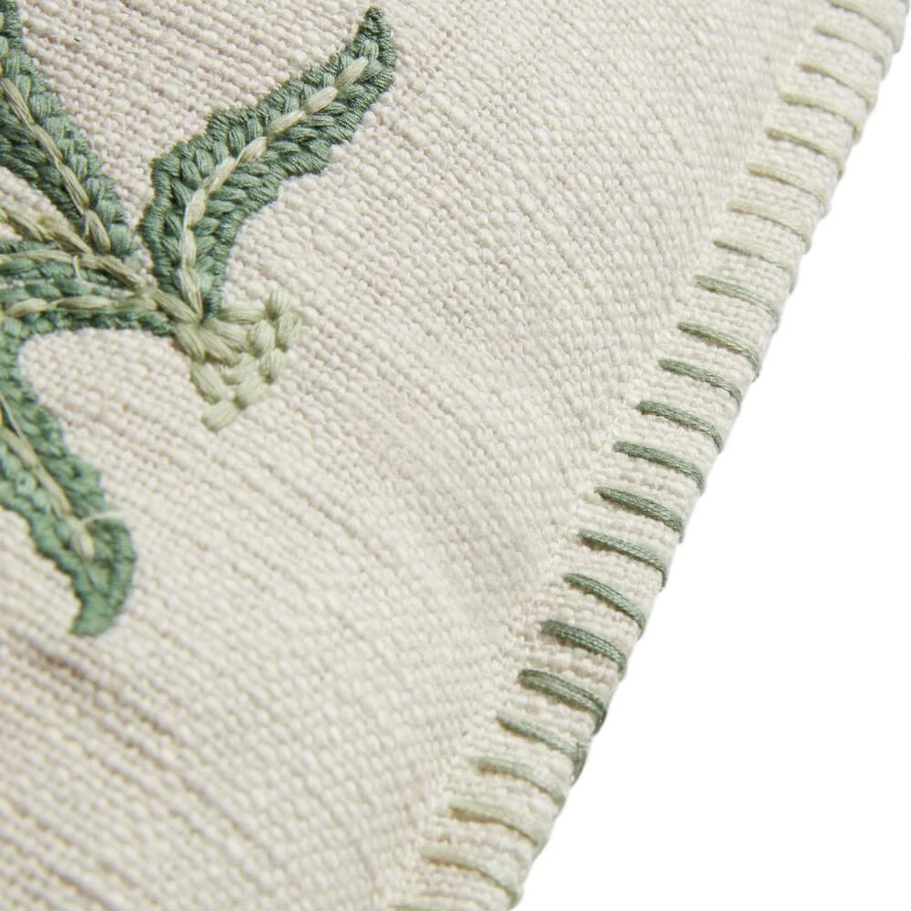 World Market Ivory Multicolor Floral Embroidered Lumbar Pillow 4 World Market Ivory Multicolor Floral Embroidered Lumbar Pillow - Image 4