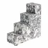 World Market Black and White Terrazzo Step Bookends