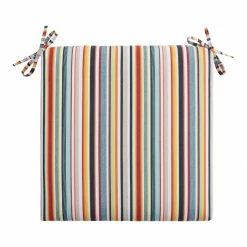 World Market Sunbrella Multicolor Stripe Outdoor Chair Cushion