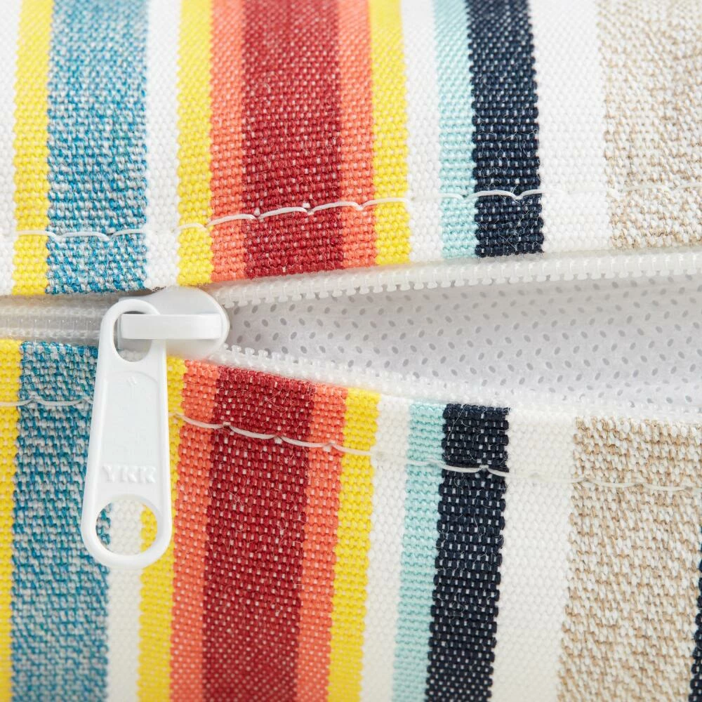 World Market Sunbrella Multicolor Stripe Outdoor Chair Cushion 3 World Market Sunbrella Multicolor Stripe Outdoor Chair Cushion - Image 3