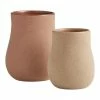 World Market Small Curvy Textured Ceramic Vase