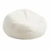 World Market Ivory Patterned Bean Bag Chair
