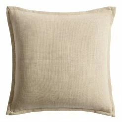 World Market Oversized Oatmeal Linen Blend Throw Pillow