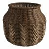 World Market Benji Natural Rattan Chevron Basket