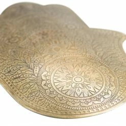World Market Small Antique Brass Etched Hamsa Wall Decor -Decor & Pillows Sales Store unnamed file 1844