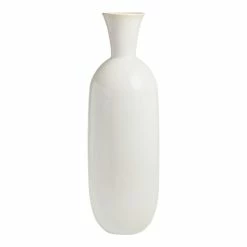 World Market Tall Ivory Pearlescent Reactive Glaze Olivia Vase