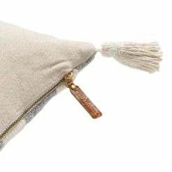 World Market Extra Wide Aqua And Ivory Broken Stripe Lumbar Pillow -Decor & Pillows Sales Store unnamed file 1863