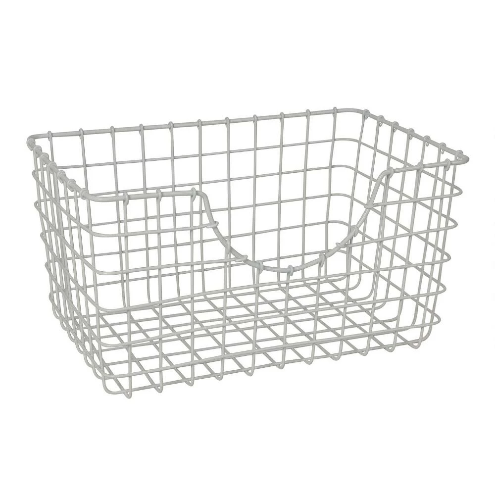 World Market Wilson White Wire Storage Basket 2 World Market Wilson White Wire Storage Basket - Image 2