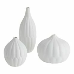 World Market White Ceramic Cloud Renaissance Vase
