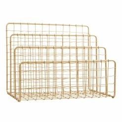 World Market Antonia Gold Wire File Holder