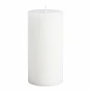 World Market 3x6 White Unscented Pillar Candle