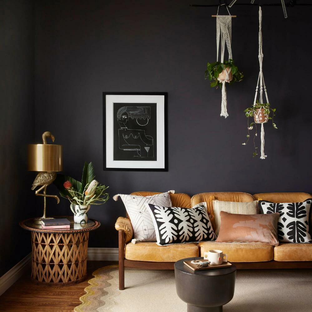 World Market Justina Blakeney Marin Black and Ivory Leaf Lumbar Pillow 2 World Market Justina Blakeney Marin Black and Ivory Leaf Lumbar Pillow - Image 2