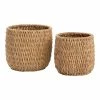 World Market Adelle Natural Hyacinth Vertical Weave Basket