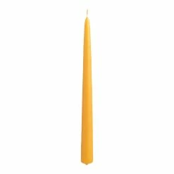 World Market Ocher Yellow Taper Candles 2 Pack