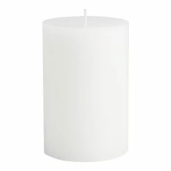 World Market 4x6 White Unscented Pillar Candle