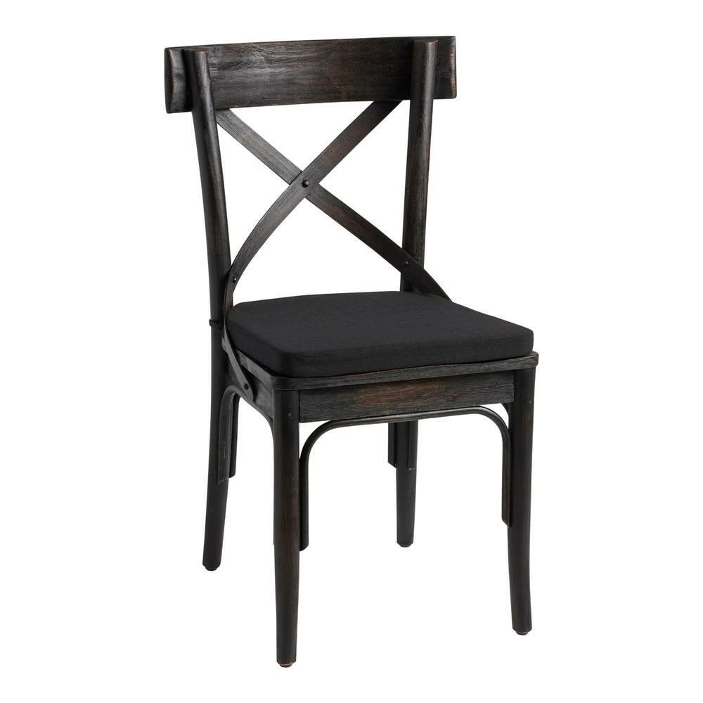 World Market Black Bistro Chair Cushion 3 World Market Black Bistro Chair Cushion - Image 3