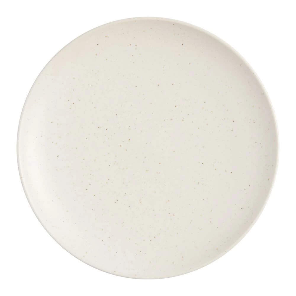 World Market Flekk Cream Speckled Salad Plate 1 World Market Flekk Cream Speckled Salad Plate