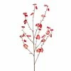 World Market Red Faux Velvet Plum Blossom Stem