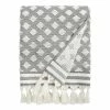 World Market Brea Black And White Sculpted Diamond Bath Towel