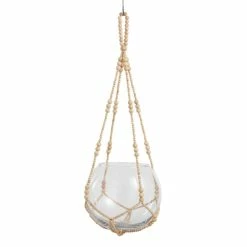 World Market Wood Bead Plant Hanger